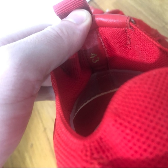 NWOB Christian Louboutin Arpoador Donna clear sole red suede sneakers Men's 10 - Picture 8 of 8